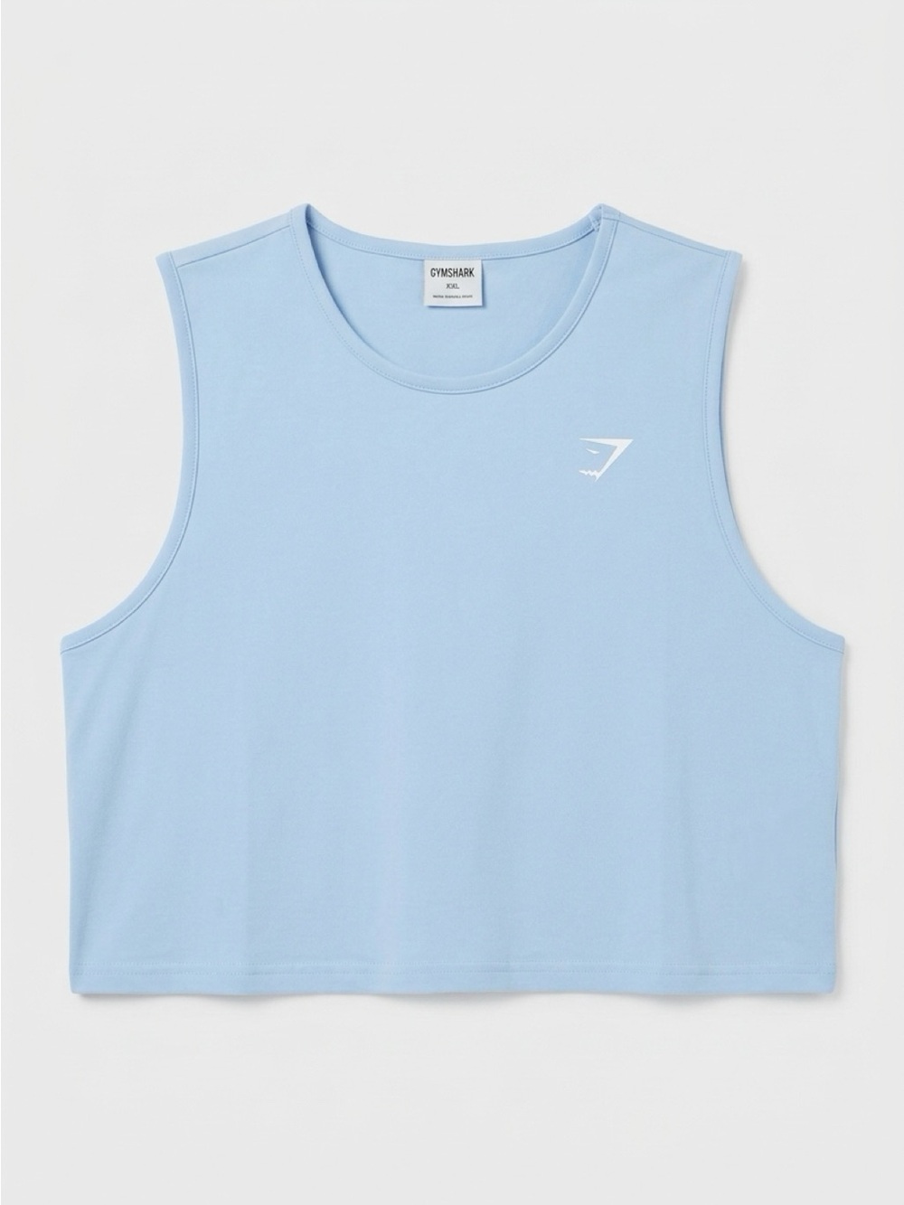Gymshark Pastel Blue Cropped Muscle Tank